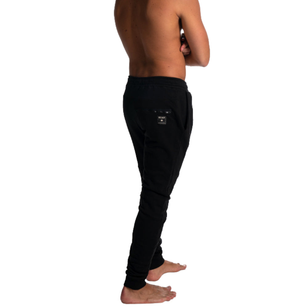 joggers black men organic cotton