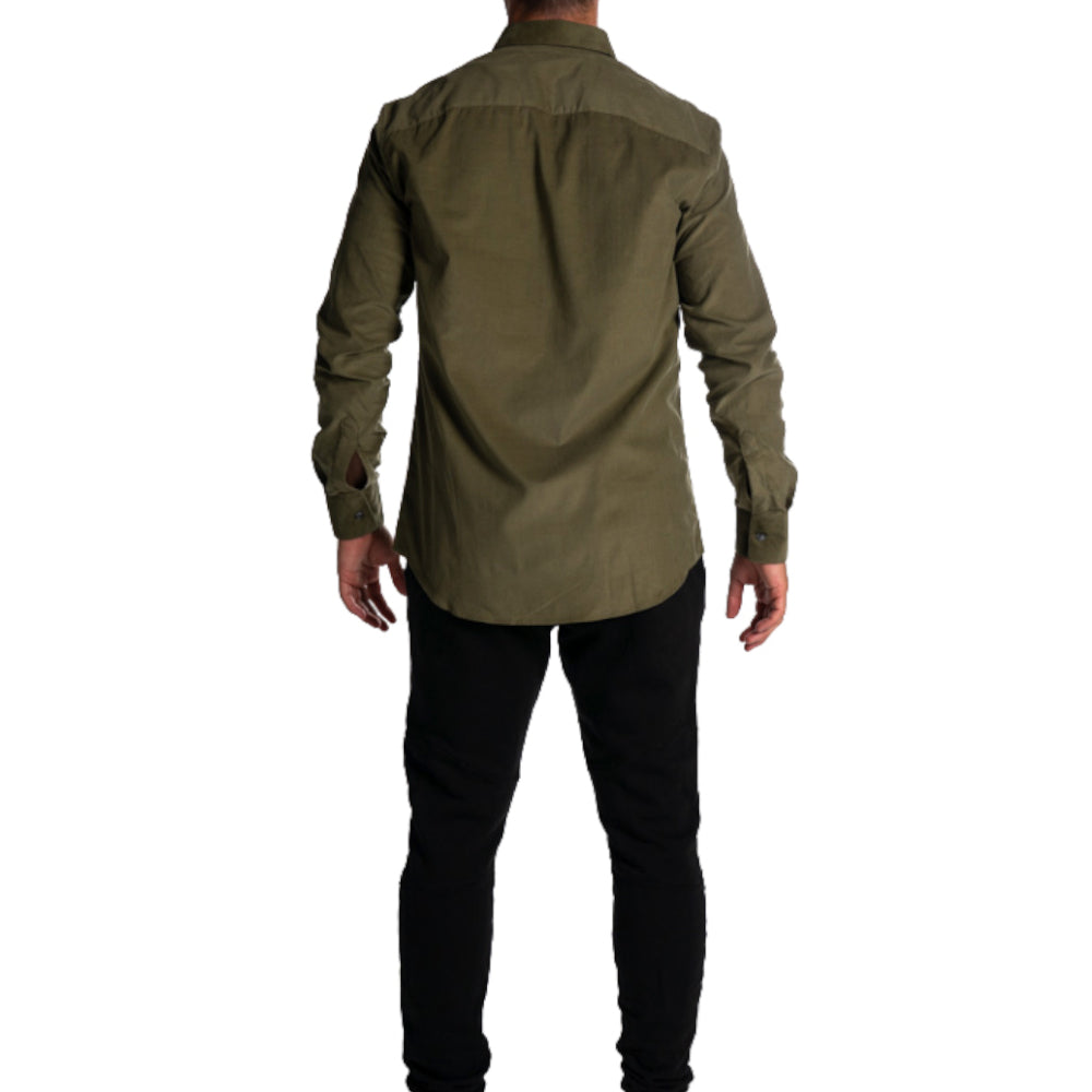 forest shirt men cotton corduroy velluto