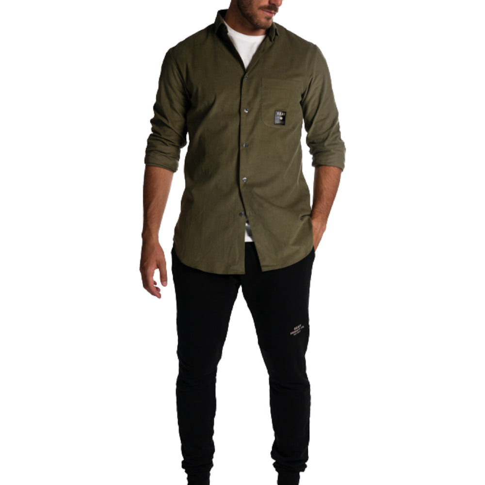forest shirt men cotton corduroy velluto
