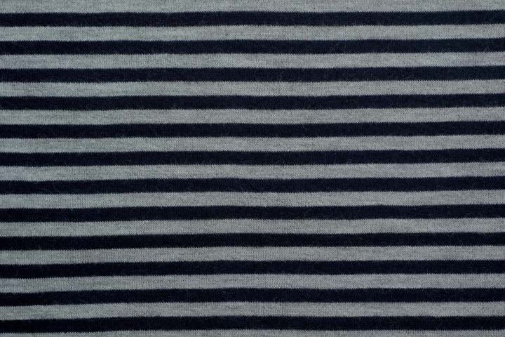 Copertina per lettino in cashmere e seta grigio chiaro | blu oltremare
