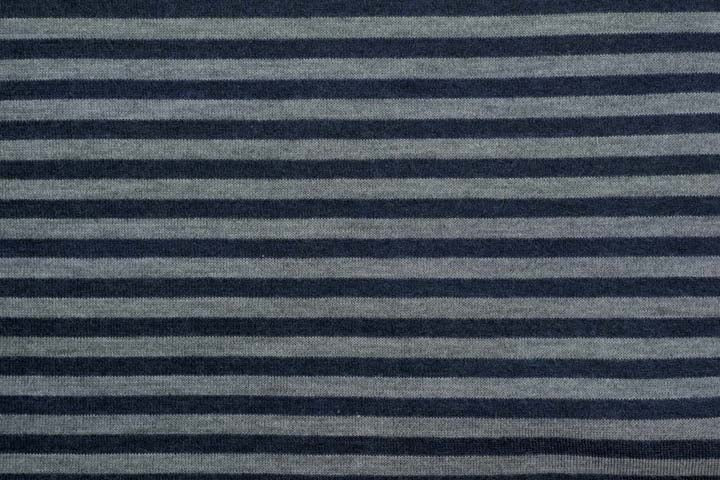 Copertina per culla in cashmere e seta grigio | blu