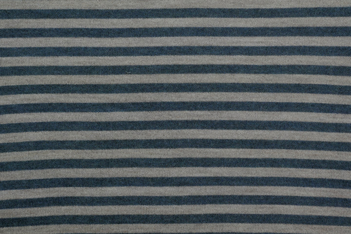 Copertina per culla in cashmere e seta verde petrolio | beige