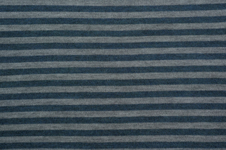 Copertina per culla in cashmere e seta grigio | verde petrolio