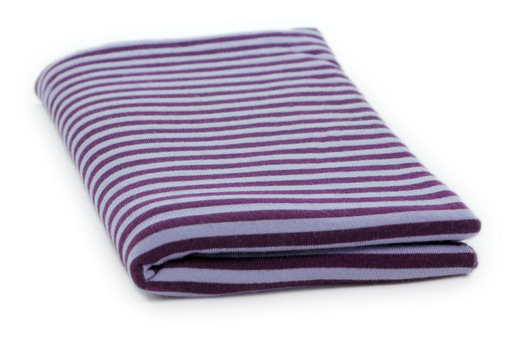 Copertina per culla in cashmere e seta glicine chiaro | prugna