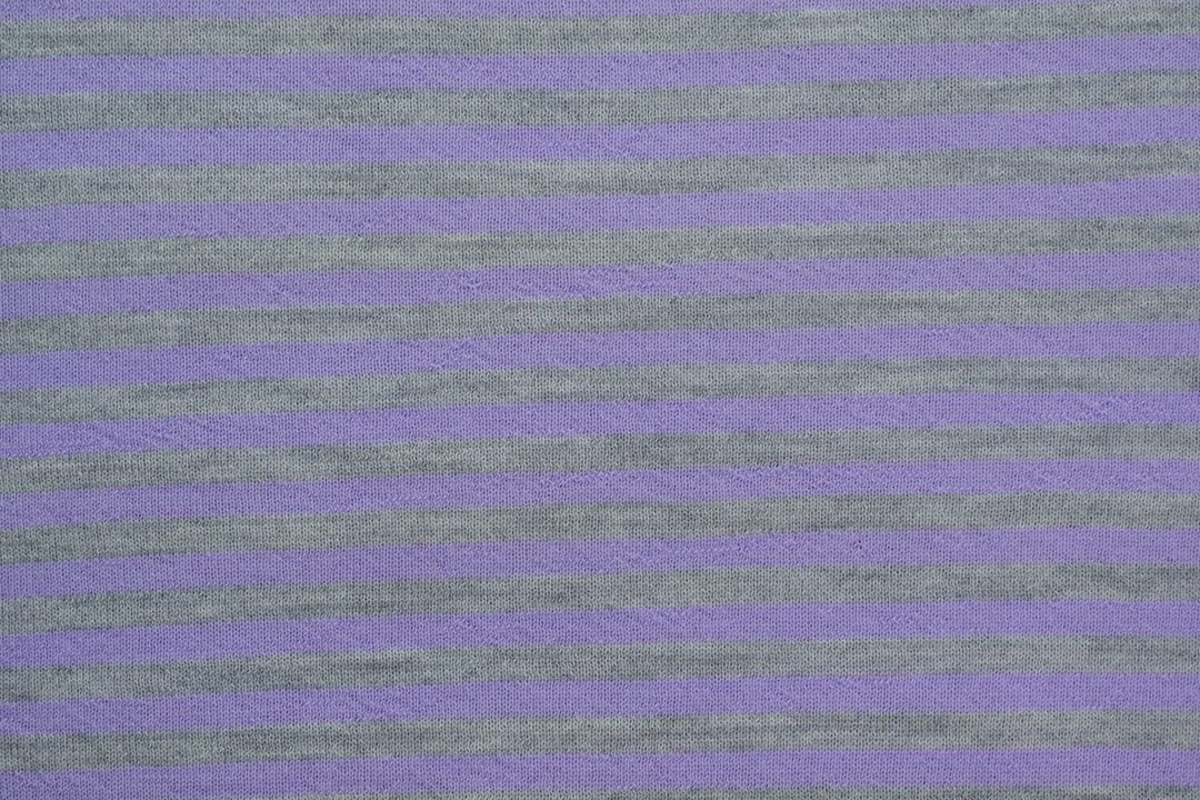 Copertina per lettino in cashmere e seta grigio chiaro | lilla