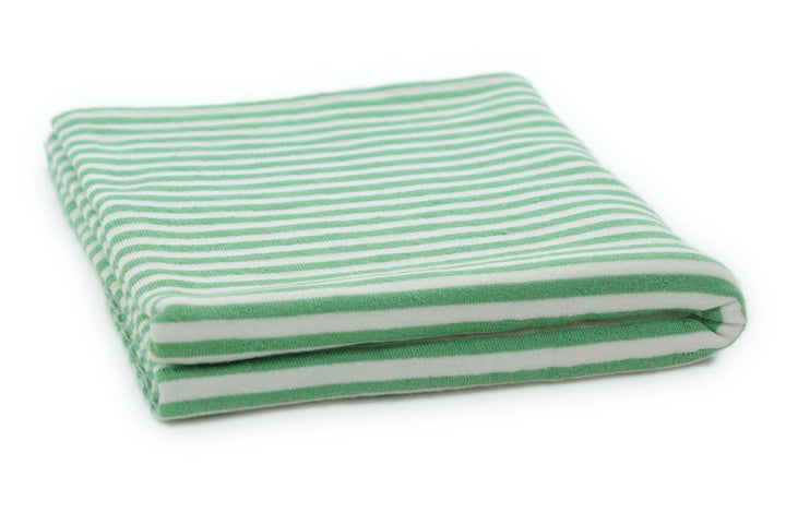 Copertina per lettino in cashmere e seta  bianco | verde grillo