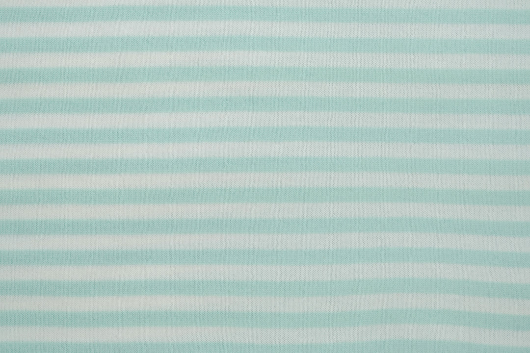 Copertina per lettino in cashmere e seta bianco | verde acqua