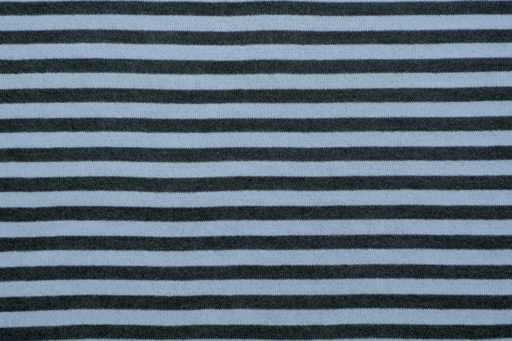 Copertina per culla in cashmere e seta celeste | grigio antracite