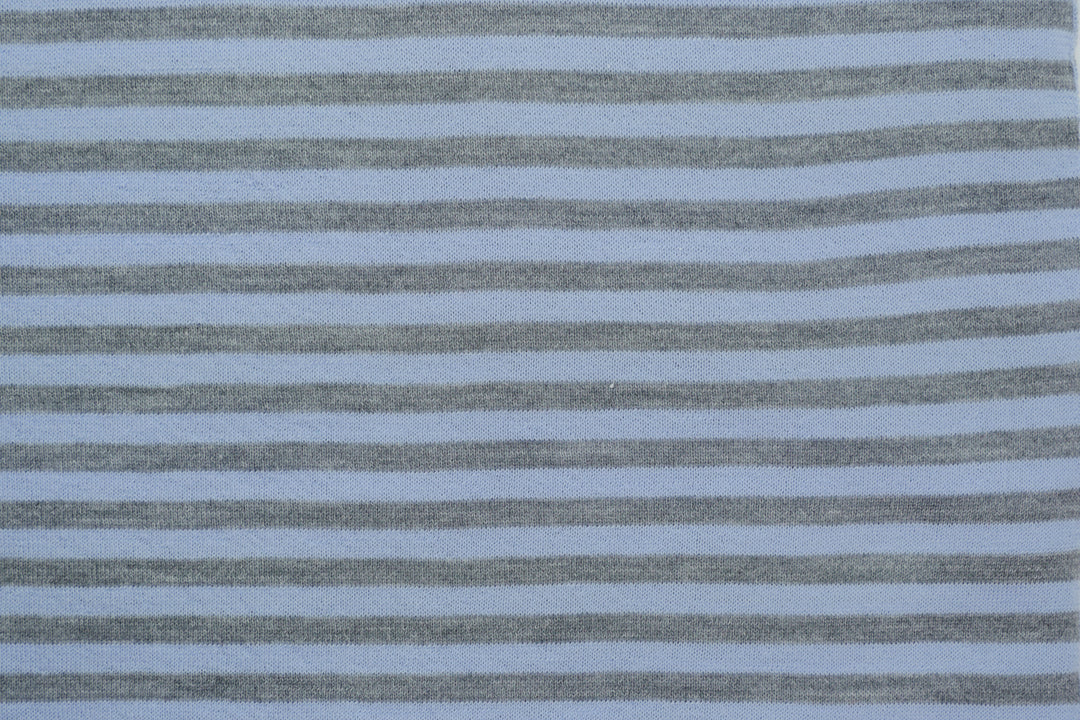 Copertina per culla in cashmere e seta celeste | grigio chiaro