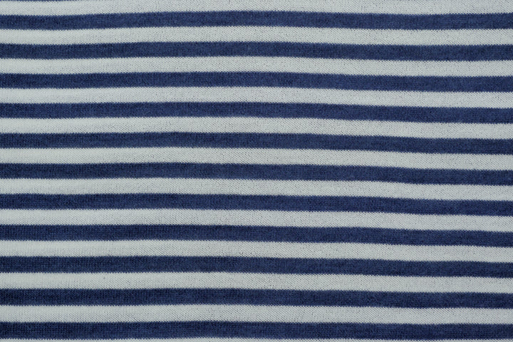 Copertina per lettino in cashmere e seta bianco | blu oltremare