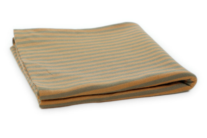 Copertina per lettino in cashmere e seta salmone | verde oliva