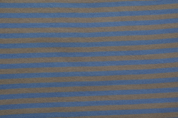 Copertina per lettino in cashmere e seta beige | azzurro