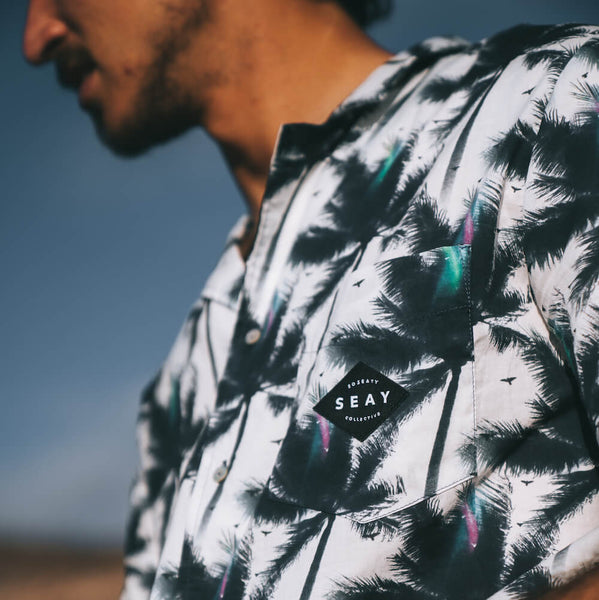 hawaiian shirt camicia hawaiana white palms detail ®MIcheleBorboni