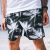 swim boxer medium medio black palms front ®MIcheleBorboni