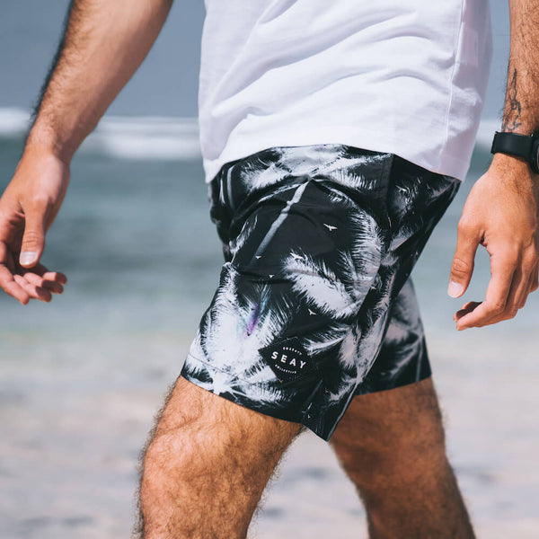 swim boxer medium medio black palms side ®MIcheleBorboni