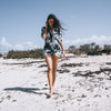 dress vestito white palms front beach ®MIcheleBorboni