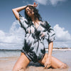 dress vestito white palms front sea ®MIcheleBorboni