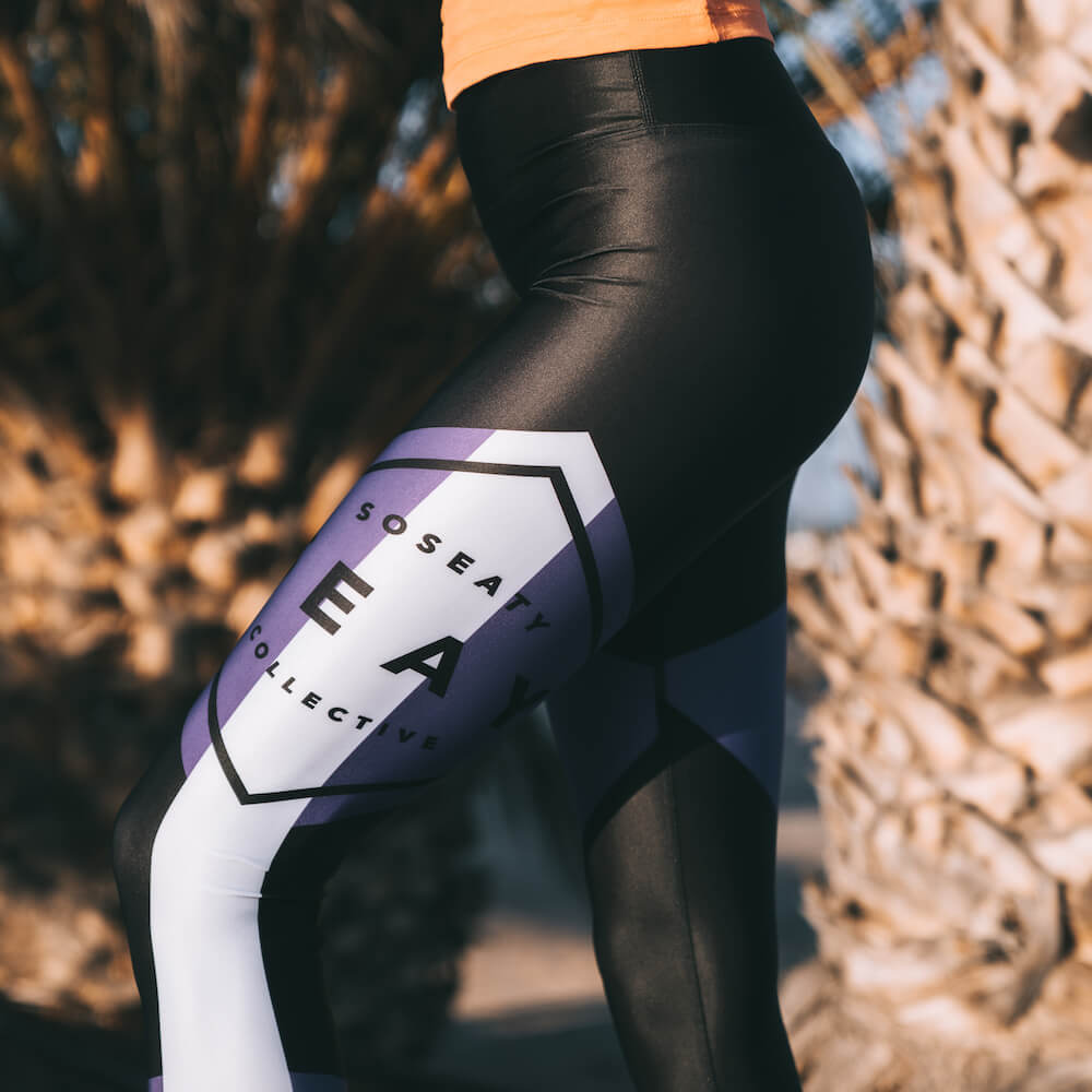 leggings black nero logo side ®MIcheleBorboni