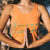 racerback tank top orange arancione front ®MIcheleBorboni