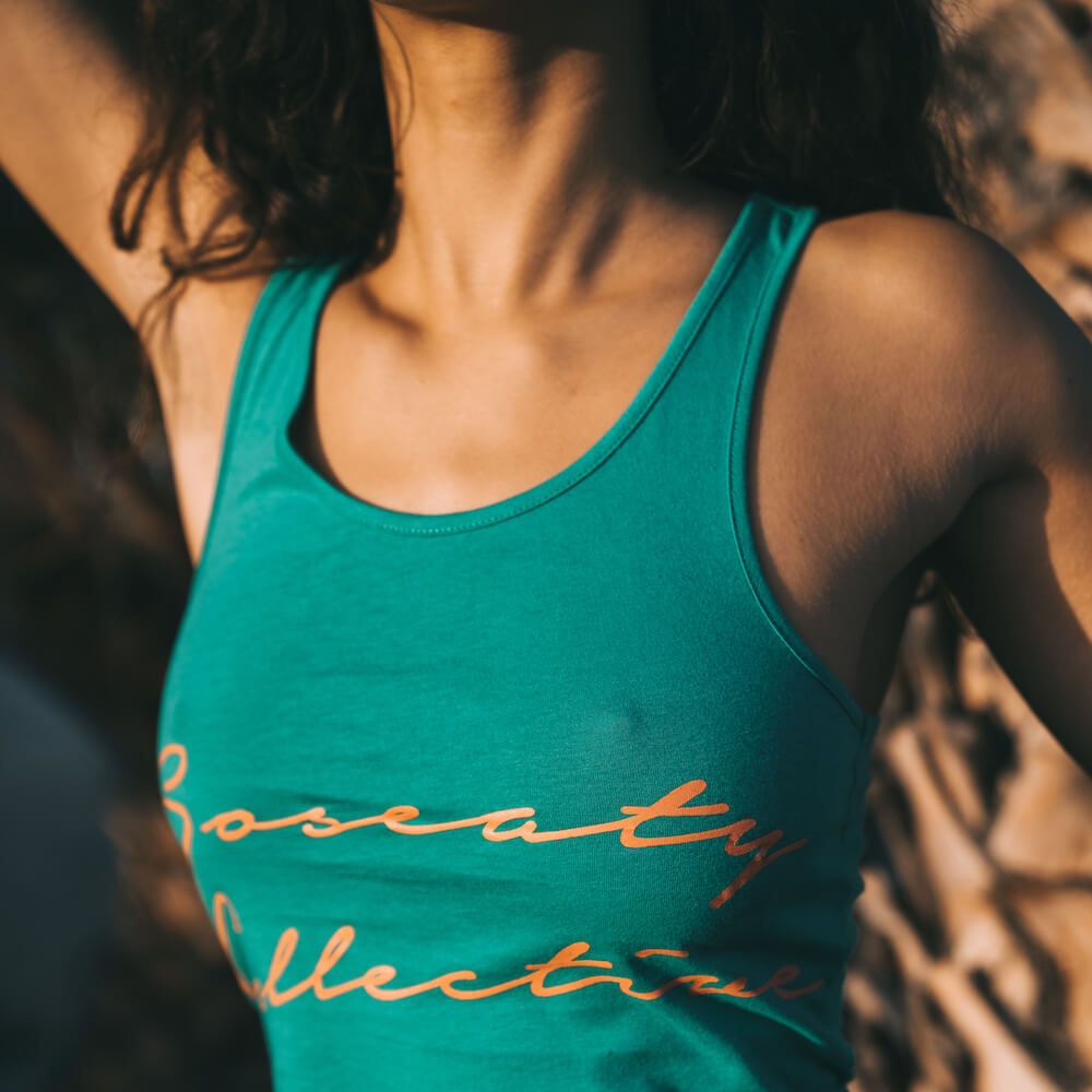 racerback tank top green canotta verde side ®MIcheleBorboni