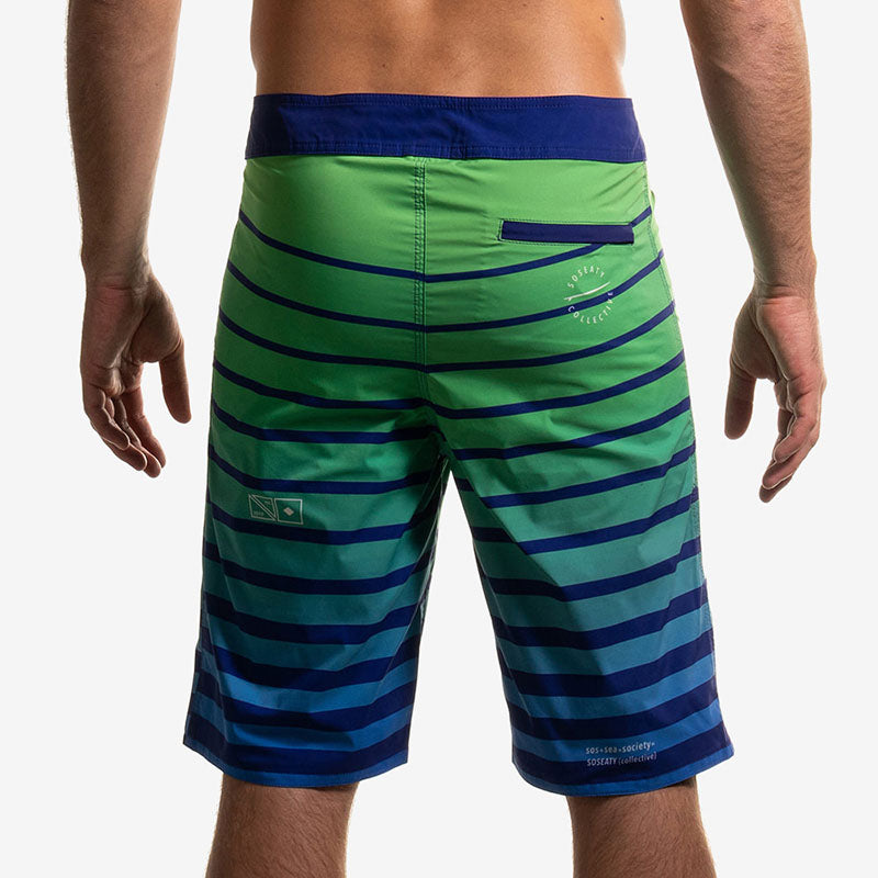 boardshort green verde back
