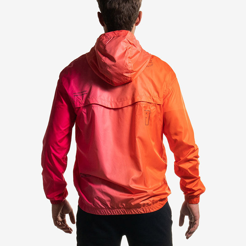 gradient orange windbreaker arancione back