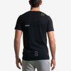 t shirt logo black nera back
