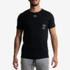 t shirt logo black nera front