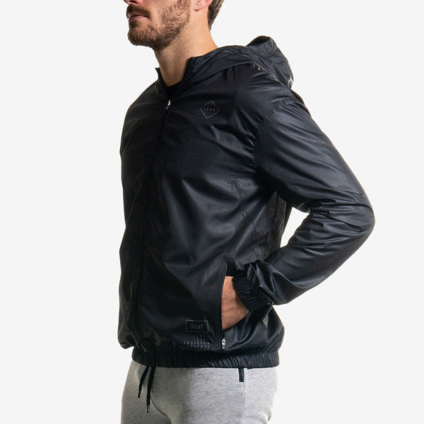 gradient black windbreaker nero side