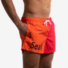 swim boxer short orange corto arancione gradient side