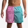 swim boxer medium pink medio rosa gradient front