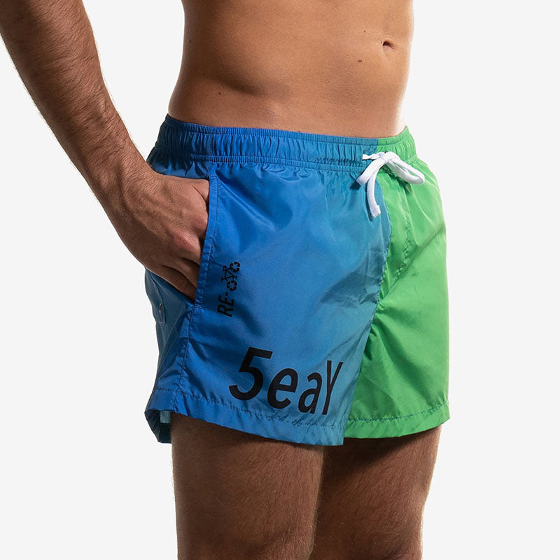 swim boxer short green corto verde gradient side