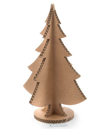 Albero di Natale ad incastro in cartone
