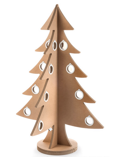 Albero di Natale ad incastro in cartone