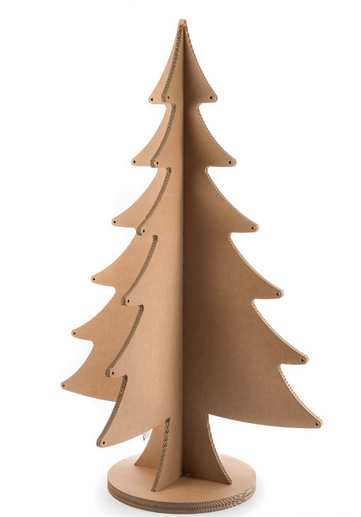 Albero di Natale ad incastro in cartone