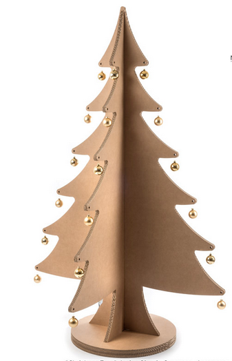 Albero di Natale ad incastro in cartone