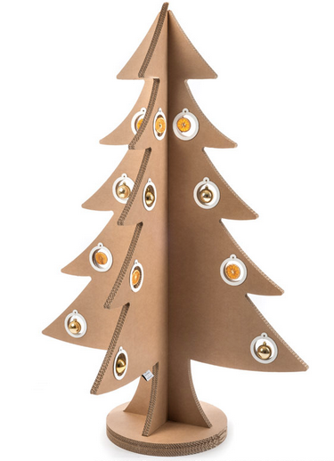Albero di Natale ad incastro in cartone