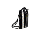 borsa/zaino in jersey a righe blu e bianche