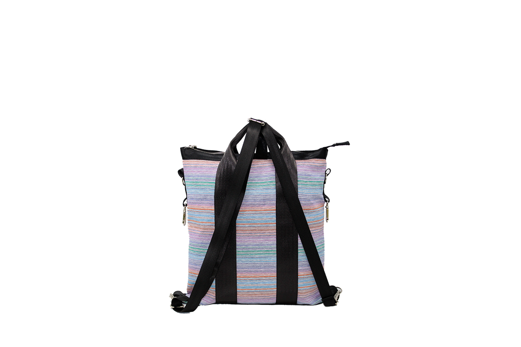 Borsa/zaino in jersey arcobaleno