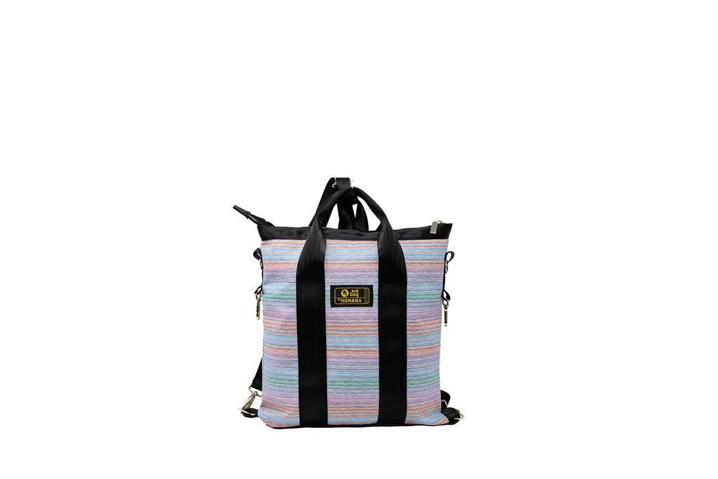 Borsa/zaino in jersey arcobaleno