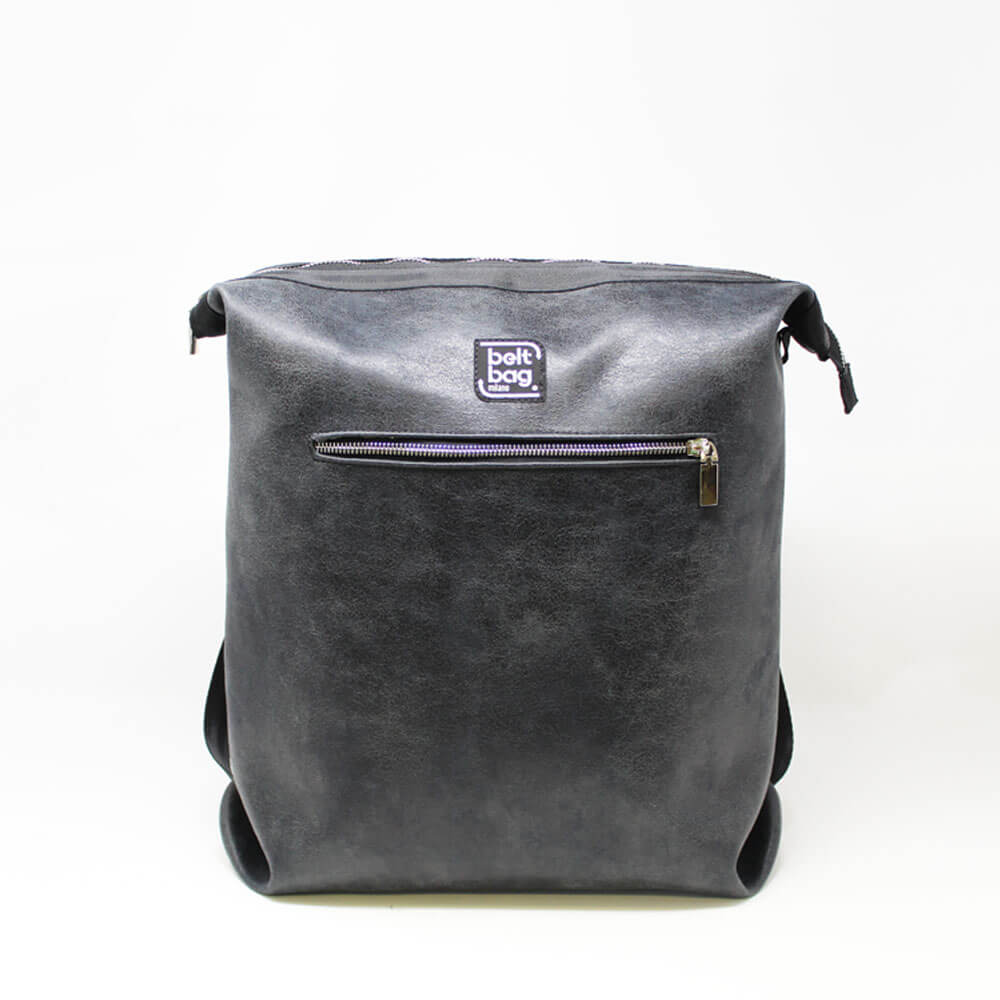 URBN similpelle effetto vintage colore nero FRONT