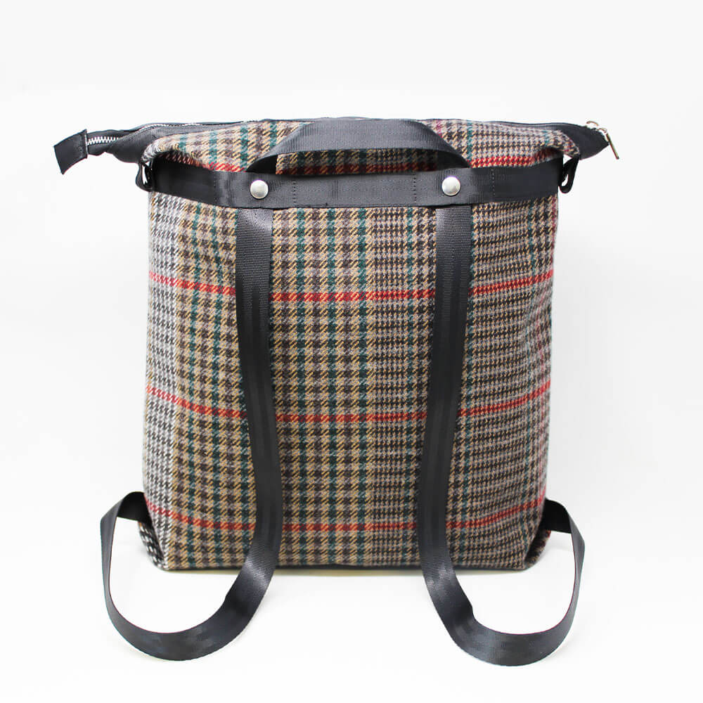 URBN tweed marrone-verde-rosso BACK