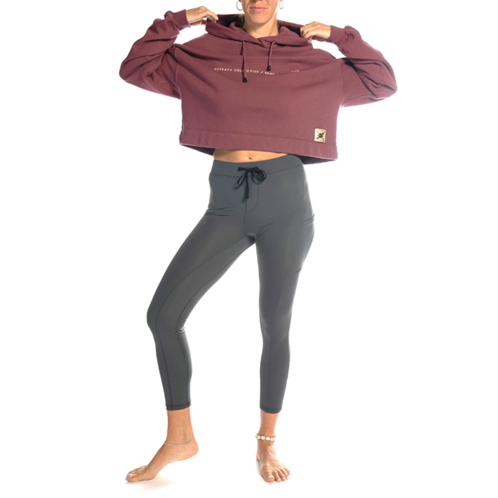 yoga hoodie grape pomace organic cotton