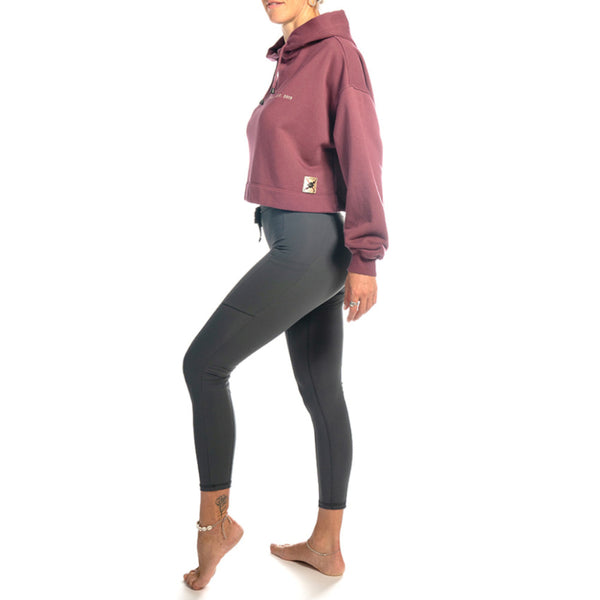 yoga hoodie grape pomace organic cotton