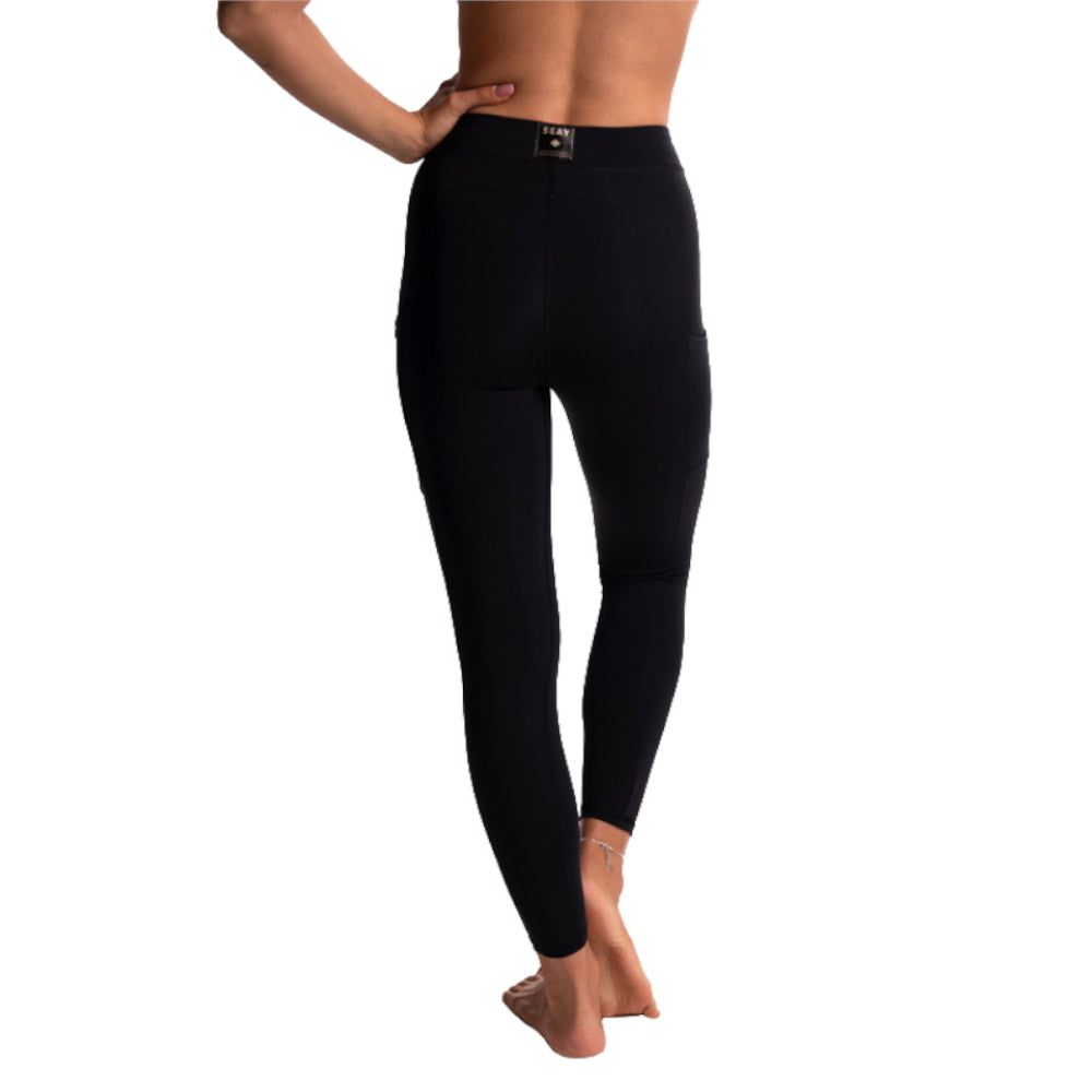 high waist leggings black