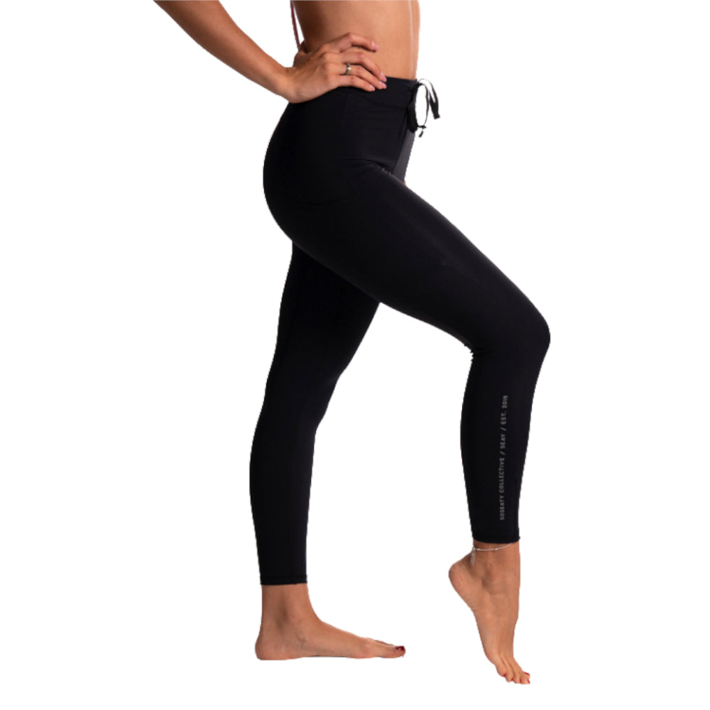 high waist leggings black