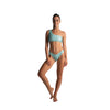 one shoulder bandeau brazilian brief water green recycled polyester monospalla slip brasiliano verde acqua poliestere riciclato