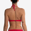removable padded bandeau red fascia imbottitura removibile rosso back