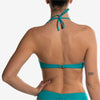 removable padded bandeau turquoise fascia imbottitura removibile turchese back