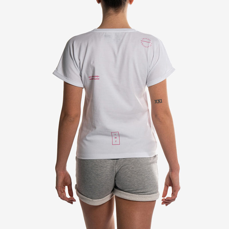 t shirt white bianca logo back